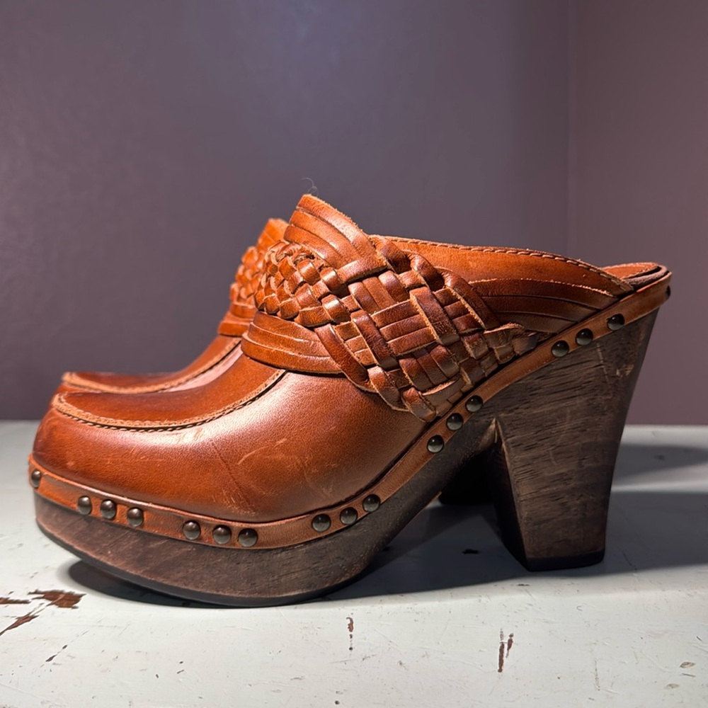 Frye Leather Clogs